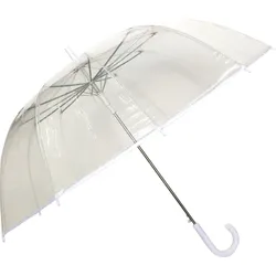 Smati Regenschirm transparent weiß 12 Rippen
