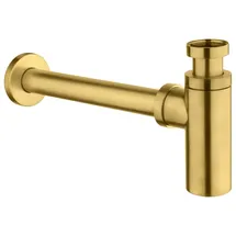 Fortis Design-Siphon rund gold gebürstet