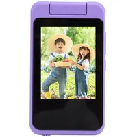 Digitalkamera, 1080P 48 MP Kamera mit 2,8 Zoll IPS-Touchscreen, Kinderkamera mit MP3-Musik-Player, Kompakte Kleine Kamera für Jungen, Mädchen, Kinder (Purple)