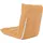 Mendler Bodensessel HWC-N43, Relaxsessel Bodenkissen Klappsessel 6 Relaxpositionen, stabiles Gestell Samt ~ hellbraun
