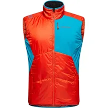 La Sportiva Ascent Primaloft Vest Men Cherry tomato/tropic Blue L