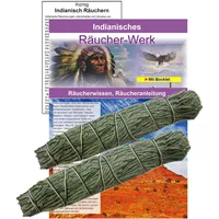 2 x ZEDER Zedernspitzen Smudge 12-14 cm Kräuter Bündel. Räuchern + Ausräuchern + Hausreinigung + Rauhnächte mit Booklet. 81028-2