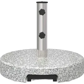 vidaXL Schirmständer Granit Ø 45 x 37,5 cm Grau