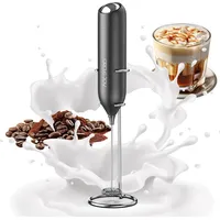 CIRCLE JOY Milchaufschäumer Stab, Milchschäumer Elektrisch Mit Edelstahlständer,