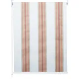 Mendler Rollo HWC-D52, Fensterrollo Seitenzugrollo Jalousie, 100x160cm Sonnenschutz Verdunkelung blickdicht ~ weiß/rot/beige