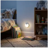shop'n smile ideoon Schrankleuchte LED Schrankleuchte Bewegungssensor Nachtlicht magnetisch & kabellos, LED fest integriert, Schranklicht Ø8cm, Sensor-Reichweite 4–6m, Magnet-Klebemontage weiß