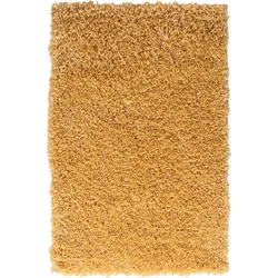 Teppich MY HOME "Banji", gold (goldgelb), B:160cm H:37mm L:230cm, Polypropylen (PP), Teppiche, Uni Farben, weich und flauschig, auch als Läufer & in rund erhältlich