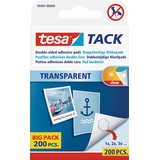 Tesa TACK doppelseitige Klebepads Transparent Inhalt: 200St.