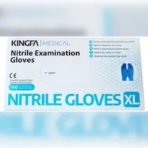 KingFa Nitril Einmalhandschuhe puderfrei, 100 St Handschuhe,