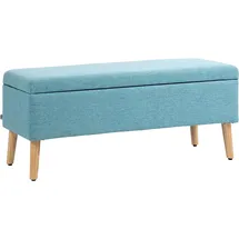 Homcom Sitzbank Polsterbank Blau 110 x 39 x 45 cm