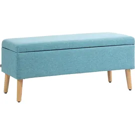 Homcom Sitzbank Polsterbank Blau 110 x 39 x 45 cm