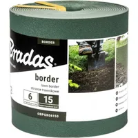Bradas Rasenkanten Kunststoff 6m X 15cm Grün