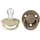 Bibs Schnuller De Lux 2er-Pack, Silicone, Vanilla/Dark Oak