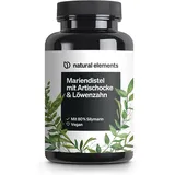 Mariendistel Artischocke Löwenzahn Extrakt Hochdosiert vegan 120 PREMIUM KAPSELN