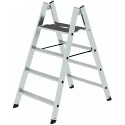 MUNK Klapptritt beidseitig begehbar Alu natur 4 Stufen