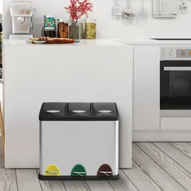 MSV Mülltrennsystem 24 l Schwarz