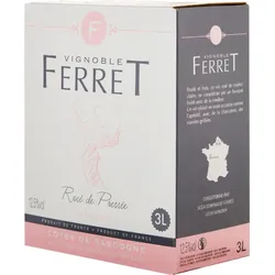 Rosé de Pressée Côtes de Gascogne Bag-in-Box - 3,0 L - 2023 - Vignoble Ferret - Roséwein