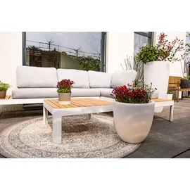 8 seasons DESIGN Shining Curvy Pot S 39 x 39 cm Weiß