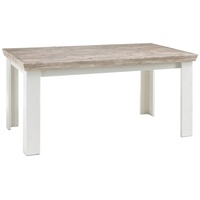 Stylefy Esstisch Samwell Pinie Weiß, Pinie (Esstisch, Tisch), 90x160 cm, viel Stauraum, rechteckig, variabel stellbar, Landhausstil weiß