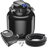 Wiltec SunSun CPA-50000 SET bis 100000l 55W UVC NEO10000 Pumpe Schlauch Teichfilterset