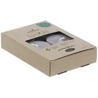 Stumpenkerzen Teelichter Nature 6 St. grau