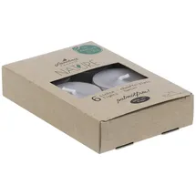 Stumpenkerzen Teelichter Nature 6 St. grau