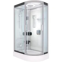 AcquaVapore Dampfdusche Sauna Dusche Duschkabine D60-70T3R 80x120cm OHNE 2K Scheiben Versiegelung