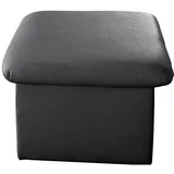 Cotta Hocker Casino Kunstleder 56 x 42 x 56 cm Schwarz