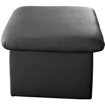 Cotta Hocker Casino Kunstleder 56 x 42 x 56 cm Schwarz