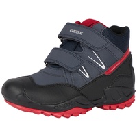 GEOX J New Savage Boy B A Sneaker, Navy/RED, 30