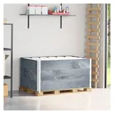 vidaXL Paletten-Aufsatzrahmen 3 Stk. Grau 120x80 cm Massivholz Kiefer Vidaxl 359604