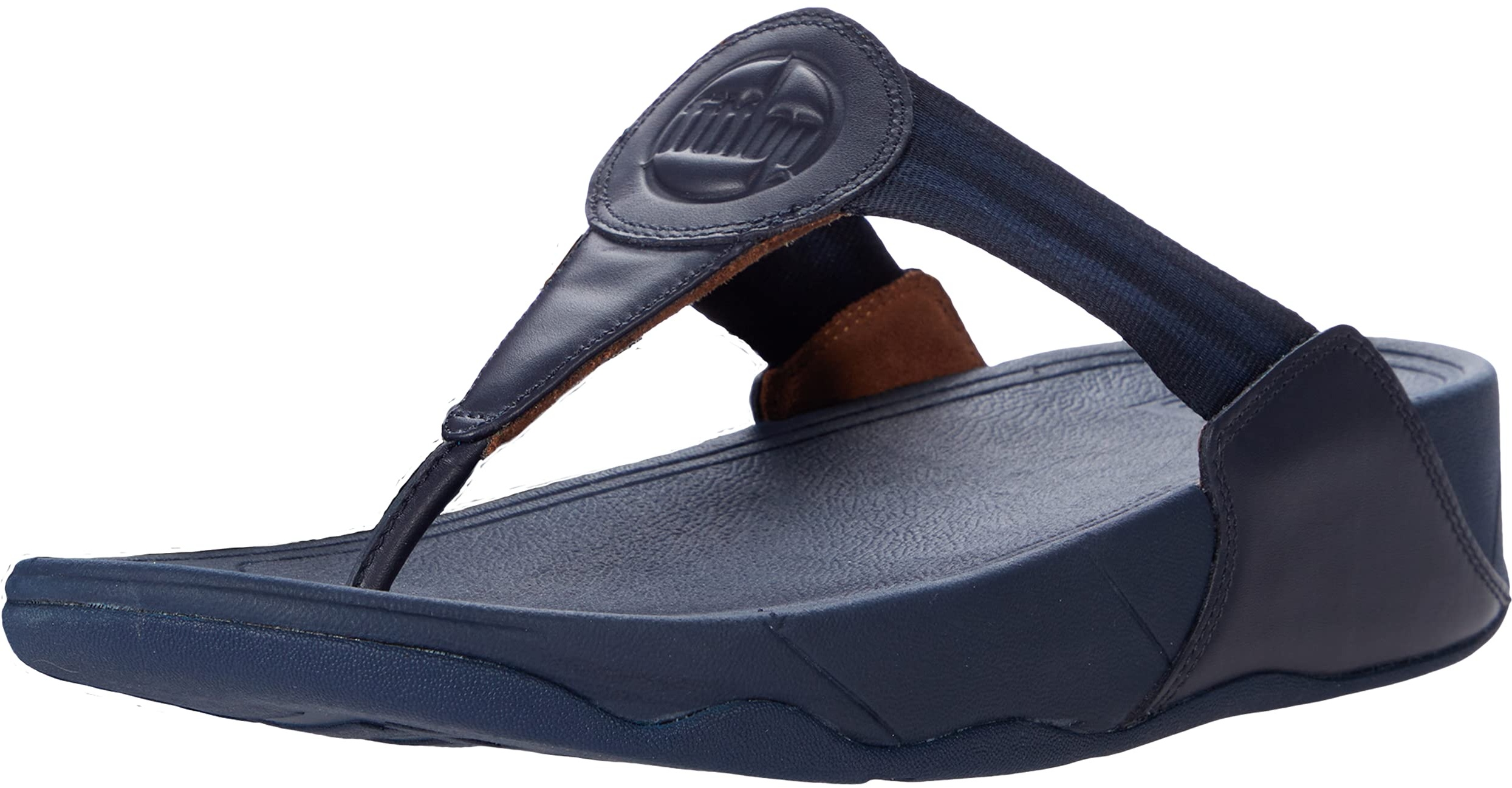 Fitflop Damen Walkstar Toe-post Keilsandale, Midnight Navy Marineblau, 37 EU Weit - 37 EU Weit