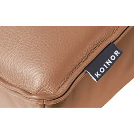 KOINOR Relaxliege Leder 70 x 95 x 175 cm Braun elektrisch mit Kissen