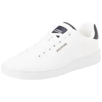 Tommy Hilfiger Herren Cupsole Sneaker Schuhe, Weiß (White), 43