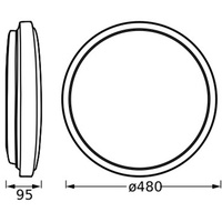 LEDVANCE LED-Deckenleuchte Orbis #4058075829244