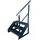 Kaminbau Mierzwa Treppe Freistehend 3 Stufen 57 cm Edelstahl/Stahl