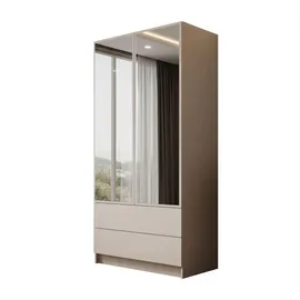 lookway Drehtürenschrank Aurel Kaschmir 100 x 210 x 57 cm Beige
