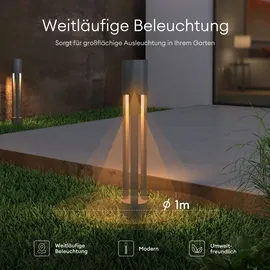 doporro Wegeleuchte grau ⌀120xH700mm IP65 10W 3000K wetterfest