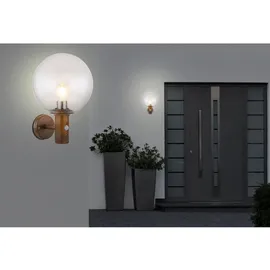 GLOBO Außenleuchte Aluminium 250 x 370 mm mit Bewegungsmelder grau