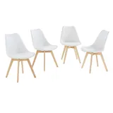 4er-Set Esszimmerstuhl aus Holz, ca. 57 x 49 x 81 cm