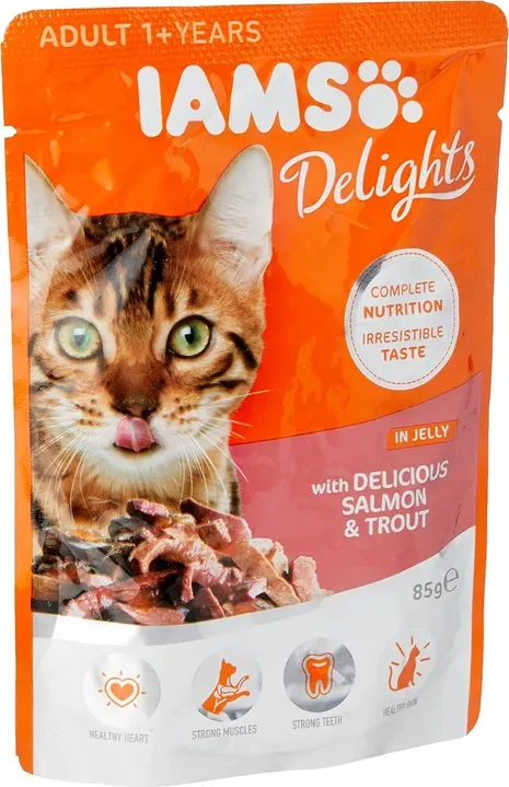 IAMS Adult Natur 1+ Lachs & Forelle in Gelee