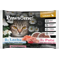 Pets Nature GmbH Pawsome Adult Light Pute & Lachs 4x85 g