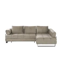 Switch Eckcouch Mikrofaser 3-Sitzer Grau