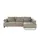 Switch Eckcouch Mikrofaser 3-Sitzer Grau