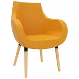 FM Helmets fm Besuchersessel Pirum orange buche, gebeizt Stoff