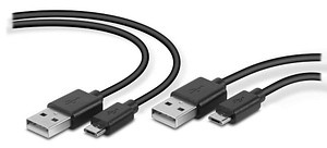 speedlink USB 2.0 A/ Micro USB 2.0 A Kabel-Set STREAM 3,0 m schwarz