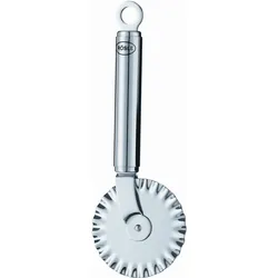 Teigrädchen RÖSLE, silber (silberfarben), B:7cm H:1,9cm Ø:7cm, Edelstahl, Schneidhilfen, Teigschneider, zum sauberen Schneiden von ausgerolltem Teig, Edelstahl 18/10
