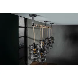 KAWOLA Hängeleuchte ALMAS Hängelampe 7-flammig Metall schwarz