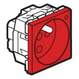 Legrand 077115 Steckdose (SK) franz. codiert beleuchtet 2-modulig Farbe: rot