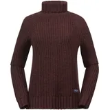 Bergans Damen Nordmarka Merino High Neck Pullover (Größe L, rot)